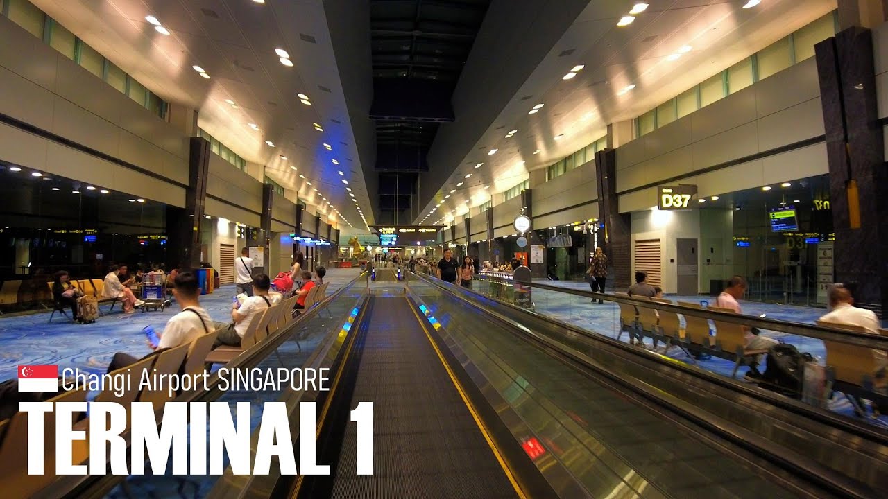 Changi Airport Terminal 1 Transit Area Virtual Tour, Singapore 🇸🇬 - [4K]