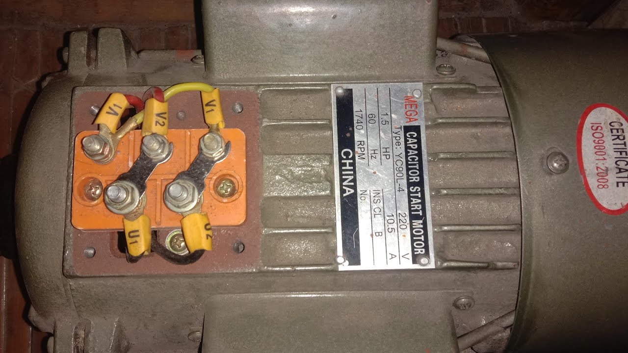 MEGA Capacitor Start Motor | How to Change Shaft Rotation