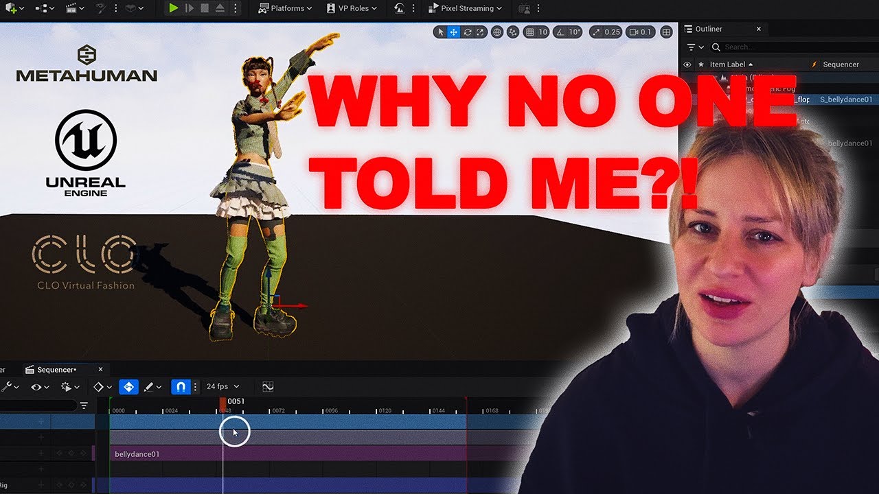 Fix Broken Mixamo Animations in CLO3D & Unreal | CLO LiveSync + MetaHuman Workflow