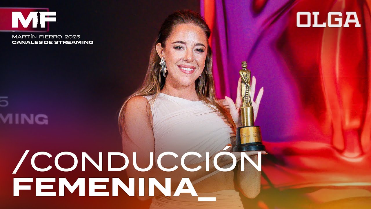 NATI JOTA SE LLEV&Oacute; el MART&Iacute;N FIERRO a MEJOR CONDUCCI&Oacute;N FEMENINA