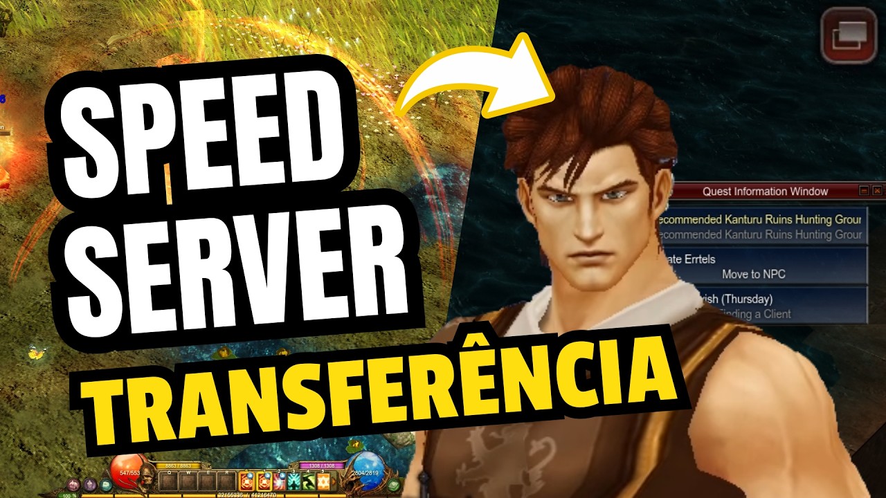 Como transferir personagens criados no Speed Server - Grátis