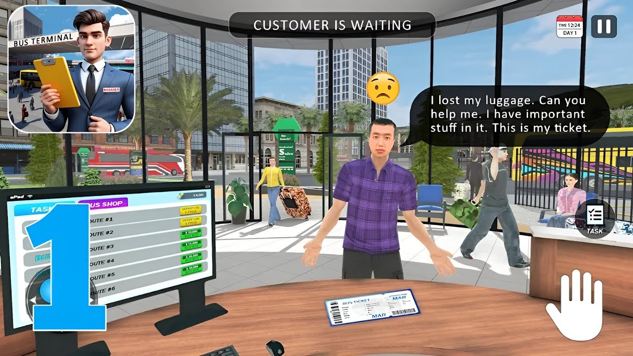 Bus Terminal Manager Simulator - Gameplay Walkthrough Part 1 (iOS, Android)
