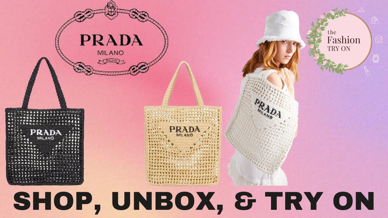 Prada | Crochet Tote Bag (Multiple Colors) | AUTHENTIC TRY ON | The Fashion Try On