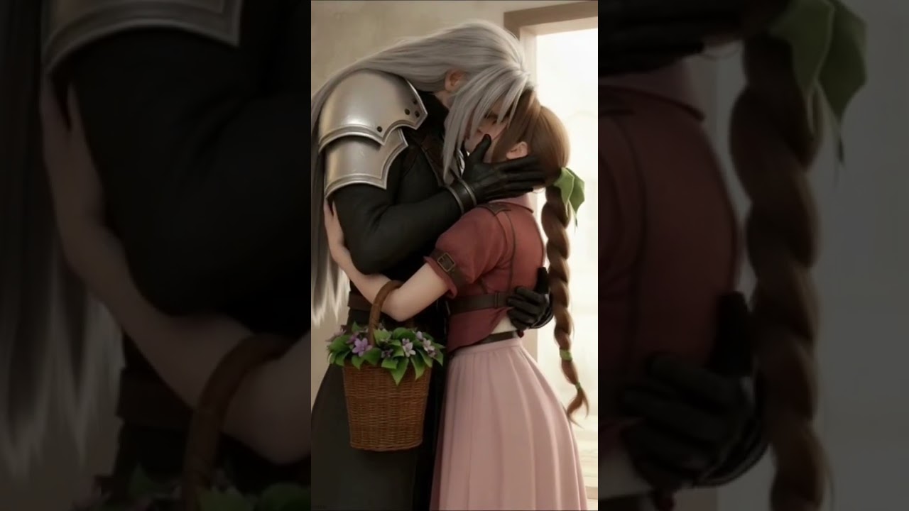 Sephiroth kisses Aerith