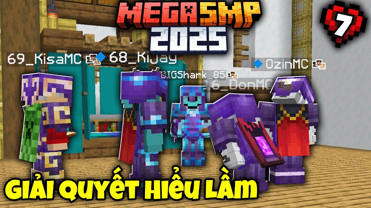 MINECRAFT MEGA SMP 2025 Tập 7 | Cả Team Quay Lưng Với BigShark!? Mình Và Kisa Sở Hữu Chùy Quyền Lực!