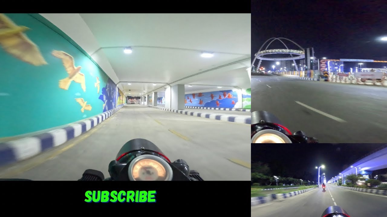 Night Ride To Biswa Bangla 1st Multi-tier underpass.#viral #gopro #trending #subscribe