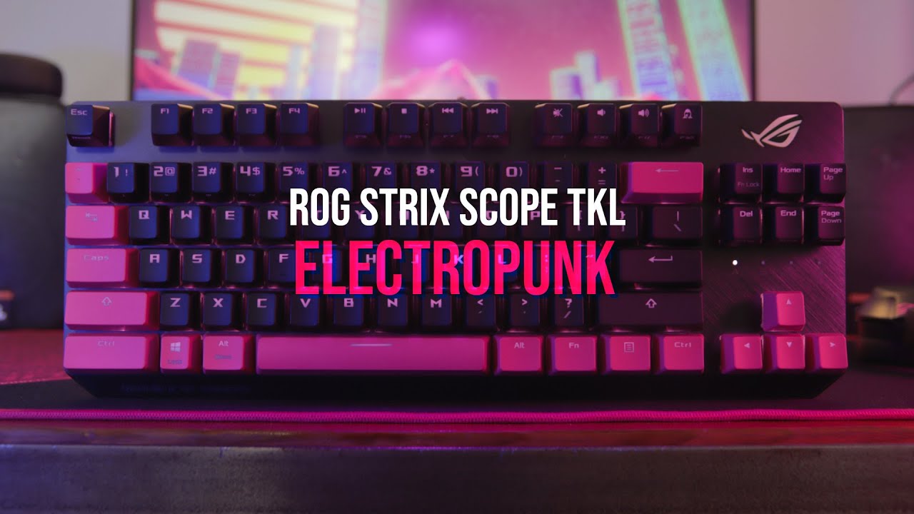 ¡El teclado inspirado en CyberPunk! - Revisado ASUS ROG Scope TKL ElectroPunk