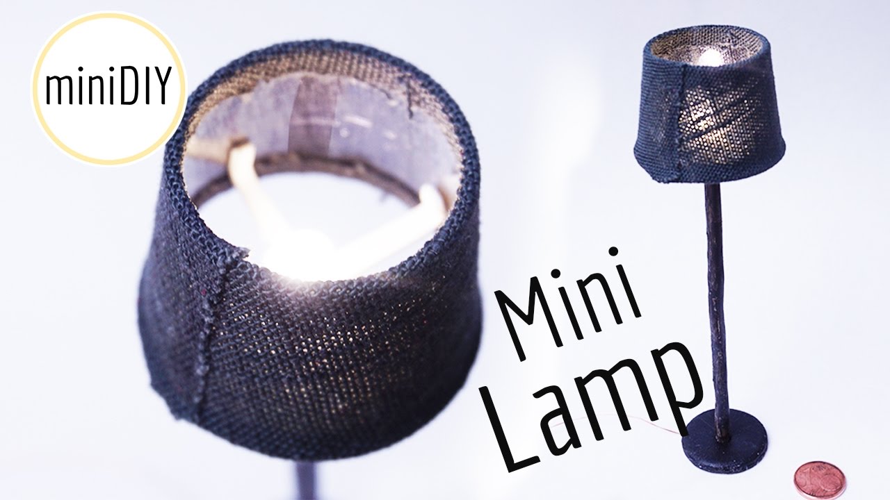 DIY miniature lamp 💡 (actually works!) 💡 // Dollhouse - miniDIY