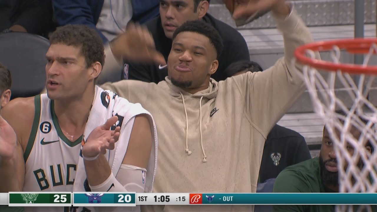 Bucks Bench Clowning Hornets Ugly Shot! 2022-23 NBA Season