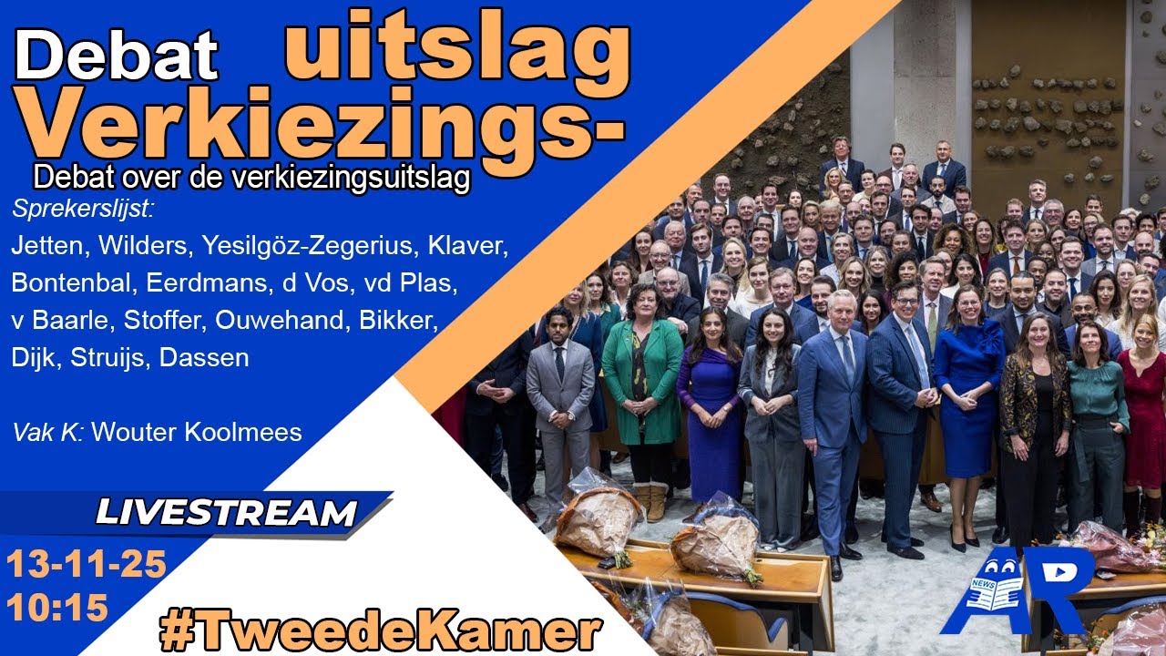 Terugkijken: Debat over de verkiezingsuitslag (met verkenner Wouter Koolmees) - Tweede Kamer