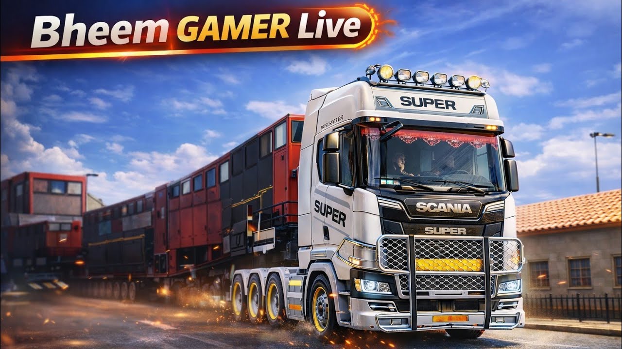 bheem gamer is liveTruck Simulator LIVE Shorts 🔴 | Truckers of Europe 3 Gameplay