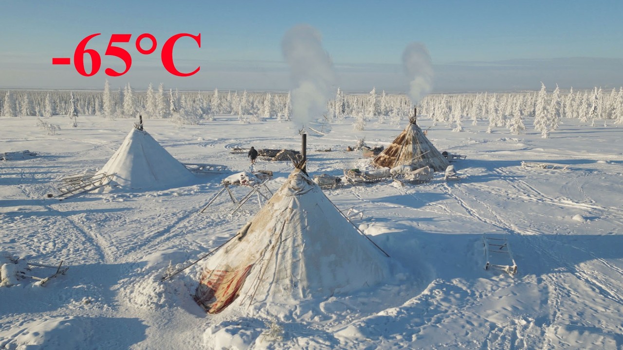 The homes of nomads in Russia's Arctic tundra can withstand the HARSHEST frosts in the WORLD.