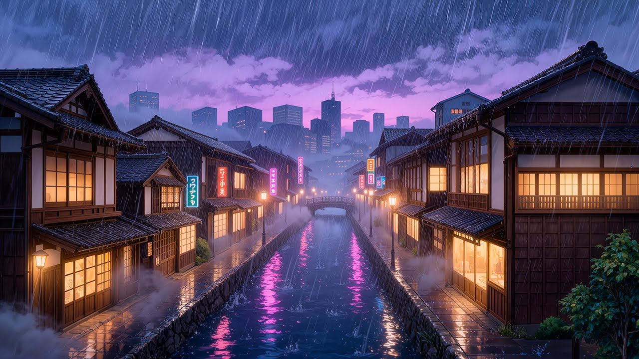 90s Rain Lofi Hiphop Chill Beats 🌧️ Calm Chillhop Beats for Focus and Study ☕ 12 Hours Chill Mix