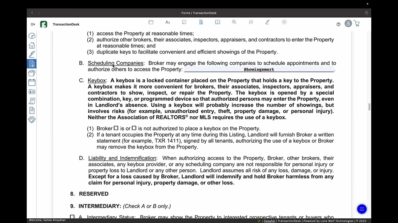 Residential Listing agreement- Exclusive right to LEASE