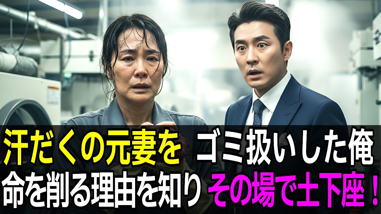 離婚して8年…灼熱の工場で再会した元妻の正体。真実を知り財閥の夫は号泣した【感動エピソード】【老後の物語】【家族の物語】