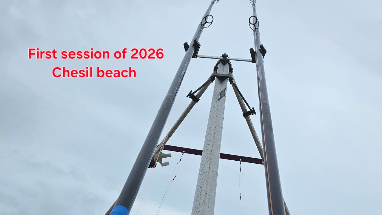 First session of 2026, Chesil Beach Fishing