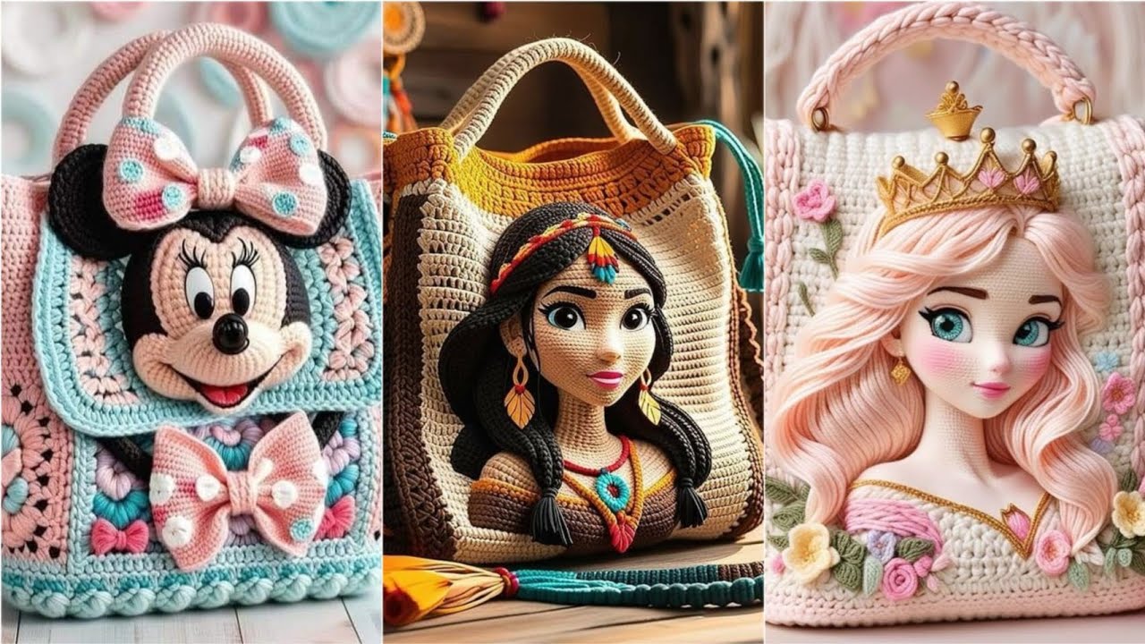 Восхитительные Вязаные сумки! Идеи для вязания!👸DIY // Amazing Knitted Bags! Knitting ideas!😍