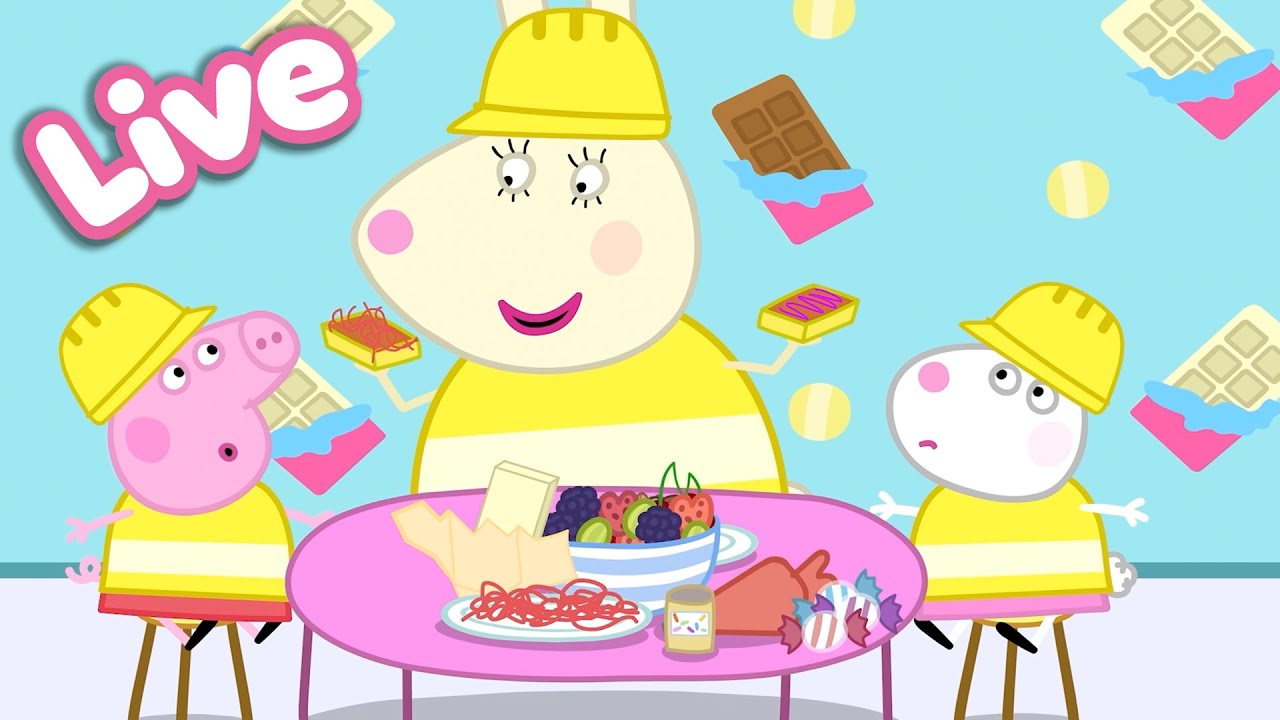 🍎 Peppa Pig Best Bites LIVE! 🐷 Peppa’s Food & Cooking Moments |  Tales Full Episodes 24/7