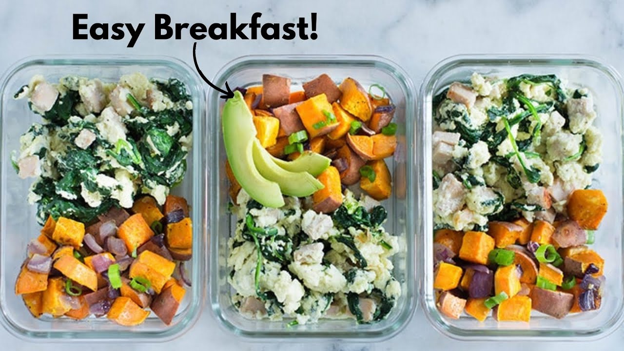 Egg White Scramble with Sweet Potato Hash