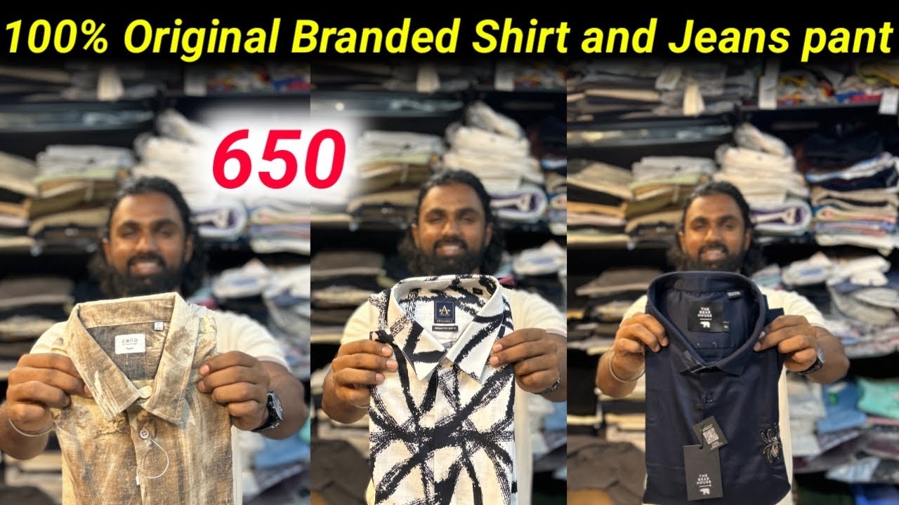 ரூ.650-க்கு Original Top Branded Shirts & Jeans pants | Branded Dress shop tamil | Vimals lifestyle