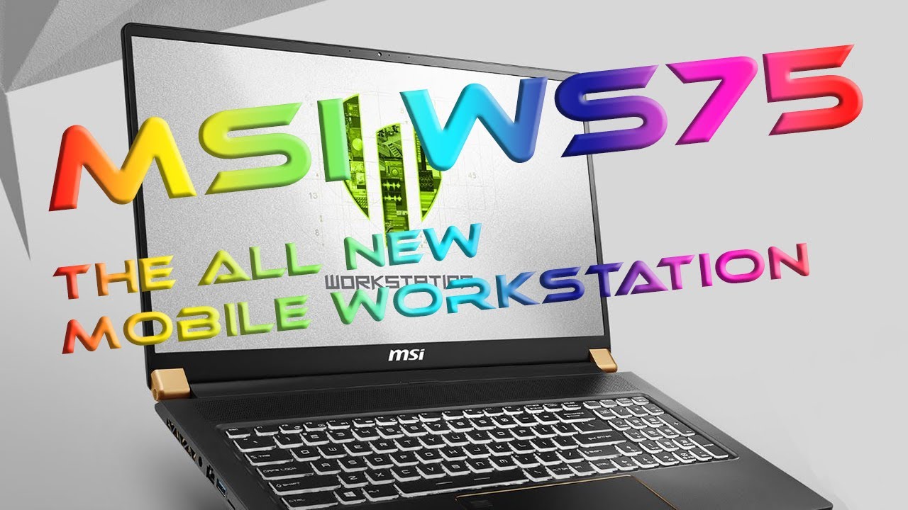 MSI WS75 9TK-498 Thin and Light Mobile Workstation