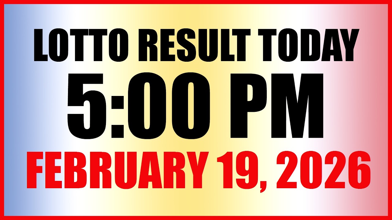 Lotto Result Today 5pm Draw February 19, 2026 Swertres EZ2 PCSO