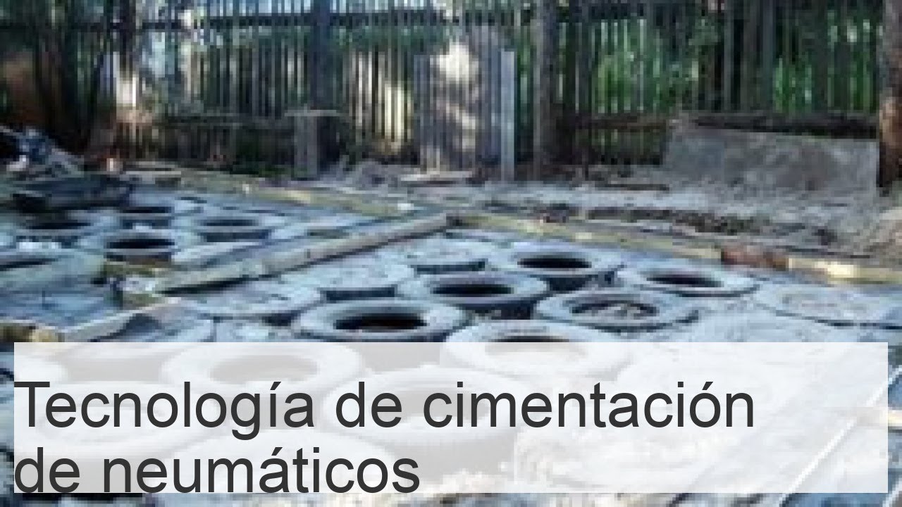 Cimentación con neumáticos: baños, garajes, cobertizos y casas