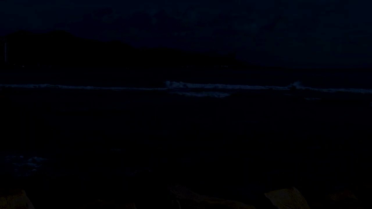 Ocean Waves in the Dark Night 🌙 Calm Sea Sounds for Deep Sleep, Stress Relief and Insomnia Recovery