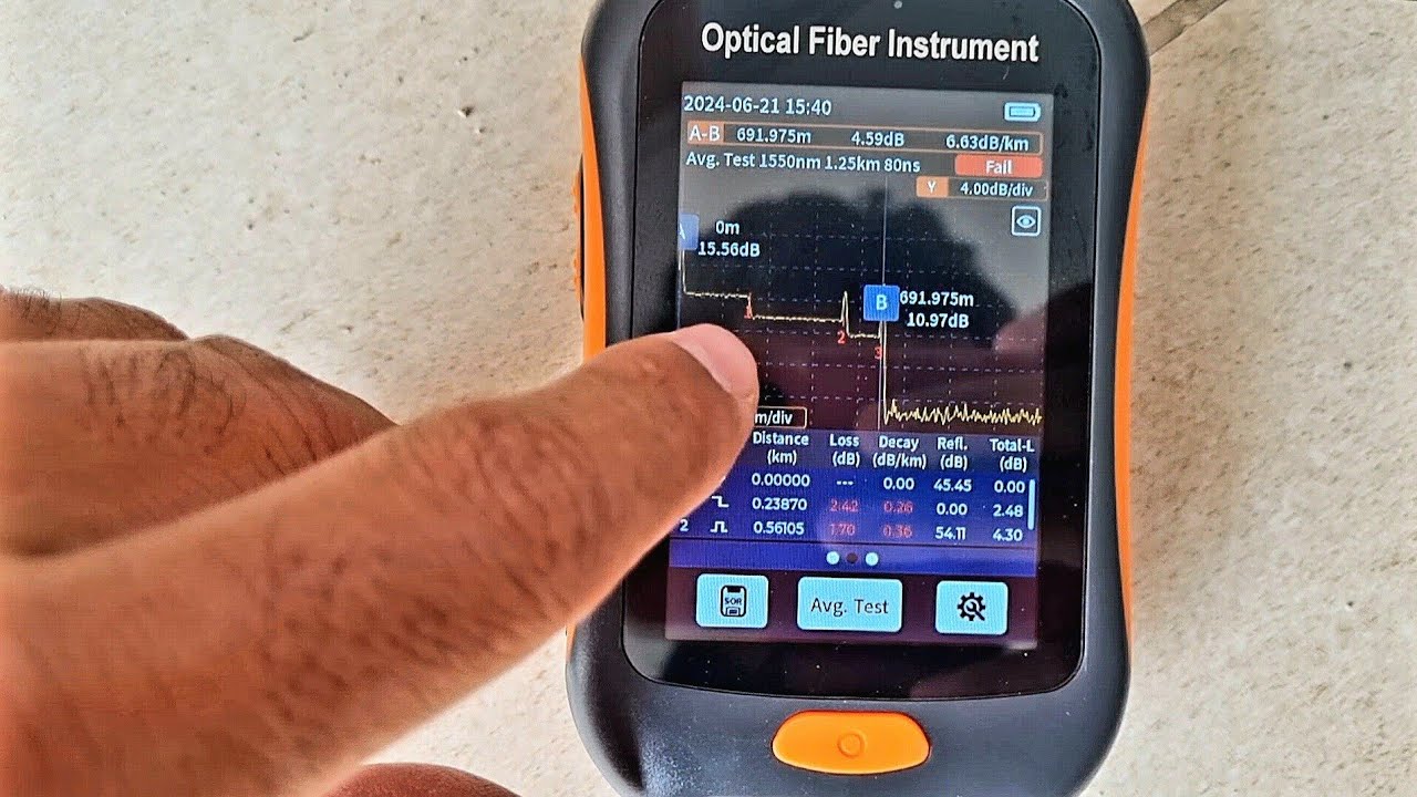 MINI OTDR INFORTEL TELECOM PRIMEIRO TESTE