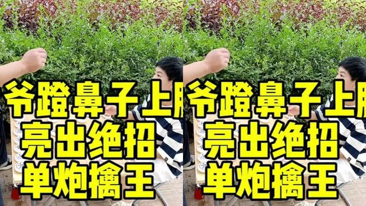 大爷蹬鼻子上脸，亮出绝招一招败北，单炮擒王！