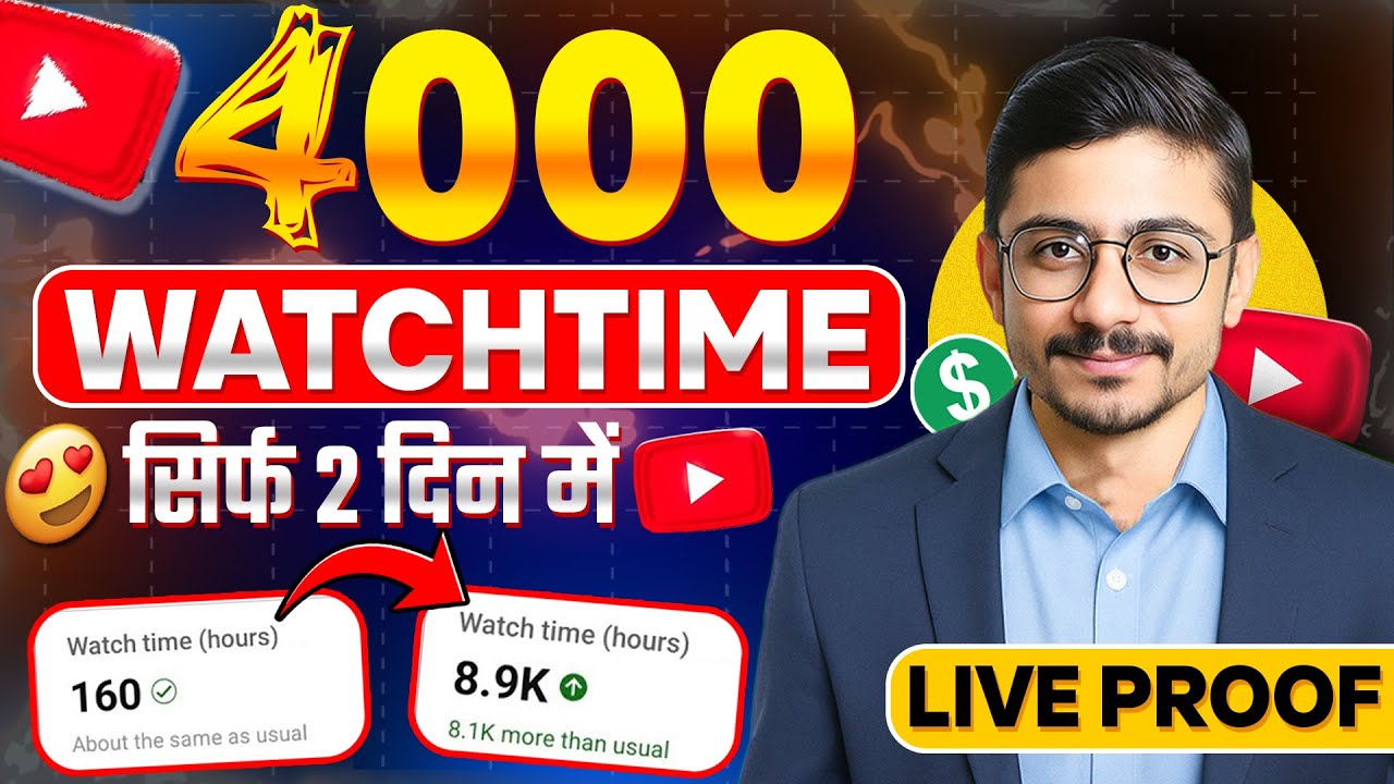 How to Actually Get 4000 Hours of Watch Time (YouTube Growth)