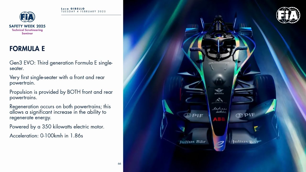 FIA Safety Week - Technical Scrutineering Seminar - Formula E