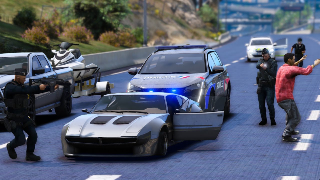 [GTA 5] UNE COURSE POURSUITE SE TERMINE AU MILIEU DE L'AUTOROUTE | LSPDFR #751