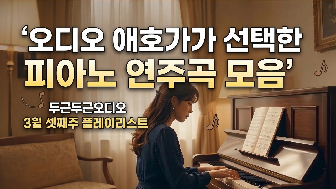 오디오 애호가가 선택한 피아노 연주곡 모음 - 두근두근오디오 3월 셋째주 플레이 리스트