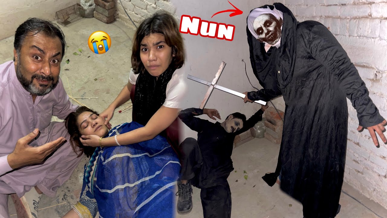 Scary nun is back 😱￼ ￼priest or nun ki fight 😡