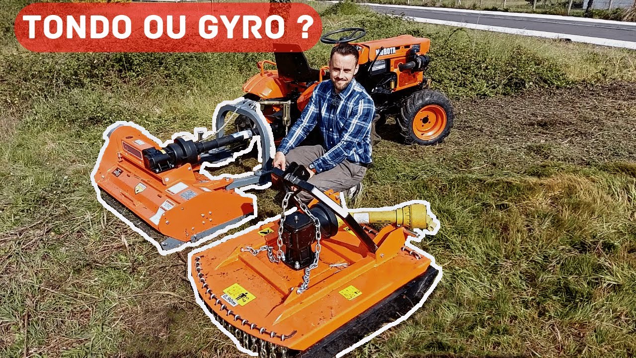 TONDO-broyeur ou GYRO-broyeur pour un Micro tracteur  !?