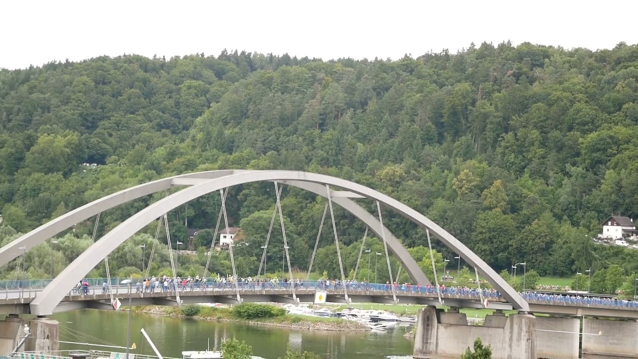 BR Radltour 2023 Ankunft in Vilshofen an der Donau