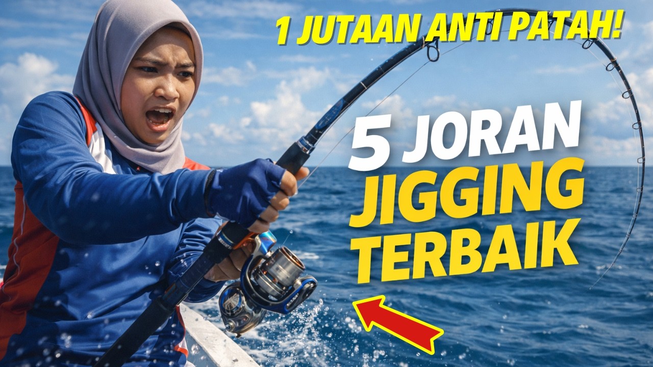 5 Rekomendasi Joran Jigging Laut Paling Ringan & Bertenaga!