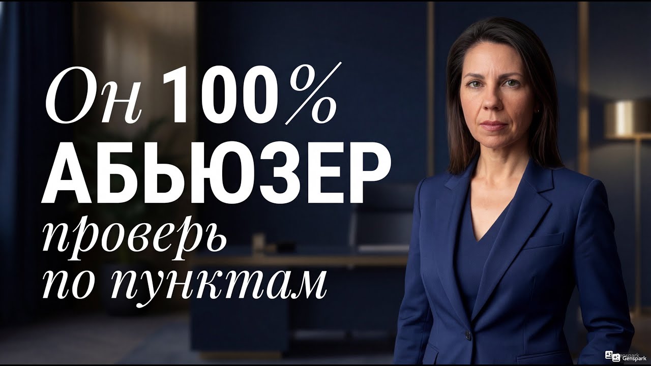 Он 100% АБЬЮЗЕР | Как распознать абьюзера | Проверь по 10 пунктам - чтобы не ошибиться