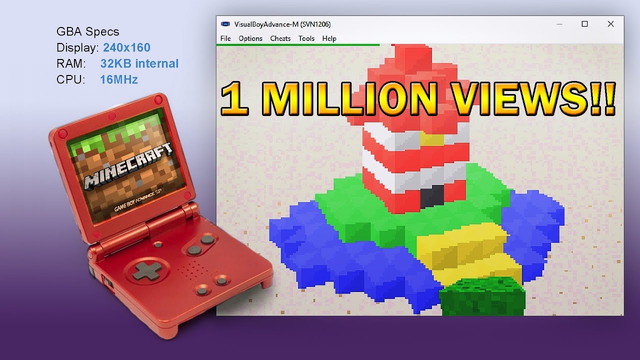 GBA Minecraft | Расширяя возможности GBA до предела