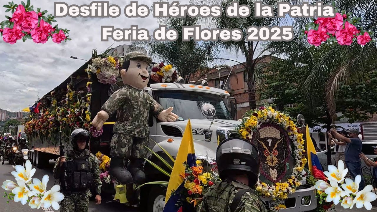 🔥🏍️ Desfile de Héroes de la Patria, Feria de Flores 2025, Motos y Carros, Potencia sobre Ruedas 🎉🚗