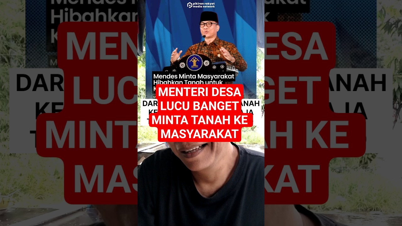 Menteri Desa minta masyarakat hibah tanah untuk koperasi #mentri #pejabat #koperasimerahputih #fyp