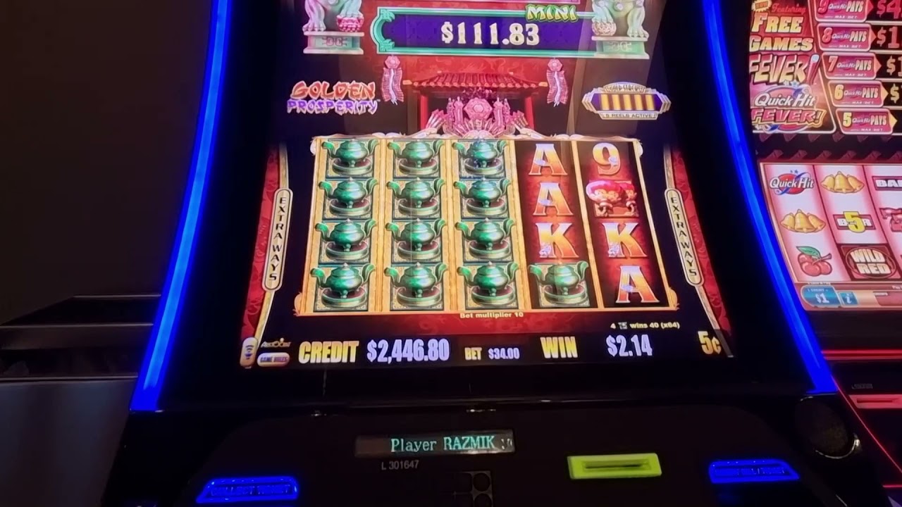MAX BET BONUS AND JACKPOT GOLDEN PROSPERITY