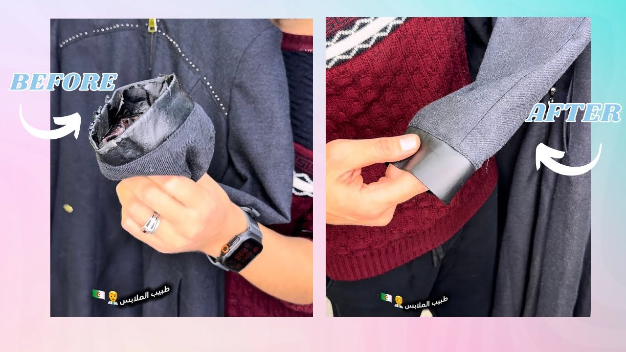 إصلاح تلف أطراف ذراع من الجلد باحترافية  | Leather Sleeve Cuff Restoration | Before & After