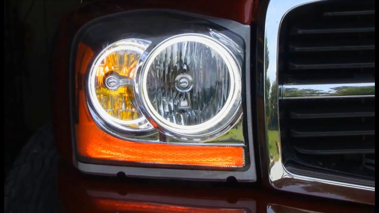 Plasma Halo rings install on a Dodge Durango Hemi