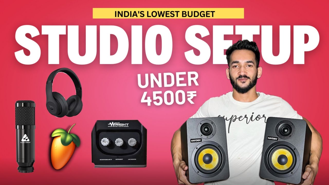 Best Home Studio Setup Under 4500 || India's Lowest Budget Quality Studio Setup