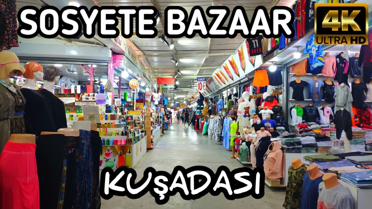 KUŞADASI SOSYETE BAZAAR | May 2023 | 4k UHD 60fps | Walking Tour | Wanderlust Feet Vlog