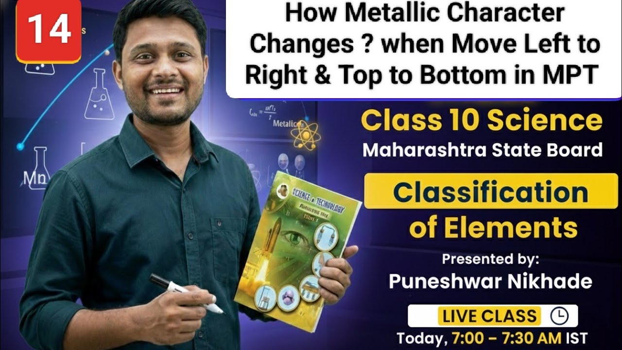Classification of Elements | Left to Right & Top to Bottom Trends in Periodic Table |Class10 Science