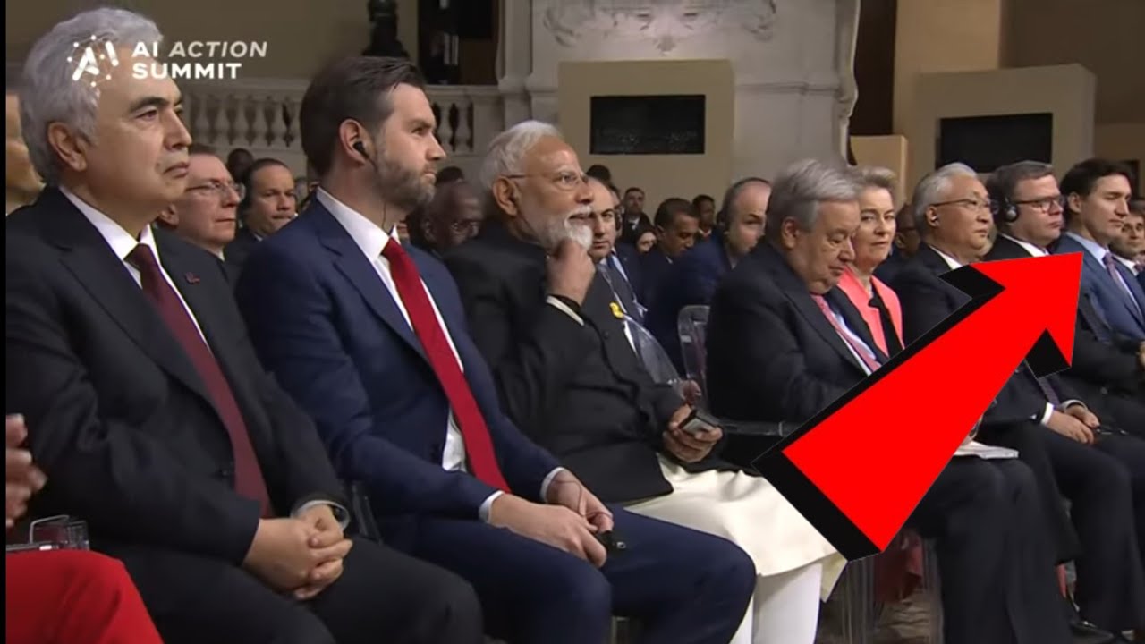 PM Modi, French President Macron at the AI Summit in Paris.