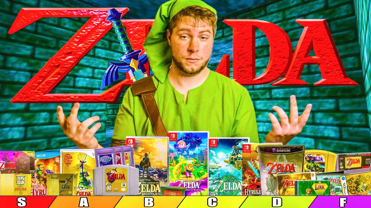 I Played and Ranked Every Zelda Game EVER